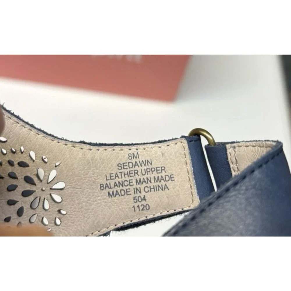 Easy Spirit Women's seDawn Slingback Block Heel Casual Dark Blue Size 8M New